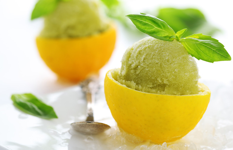 Avocado, Coconut, and Lime Sorbet