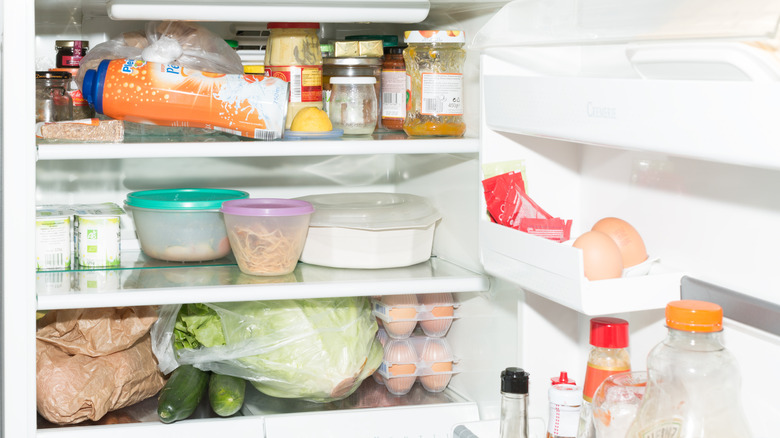 Inside of a refrigerator