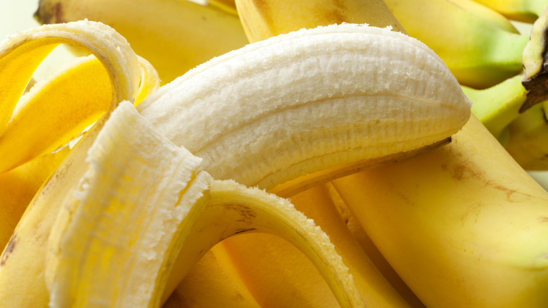 Peeled banana