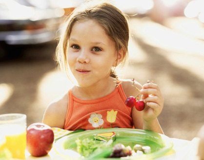 Little Girl Eating