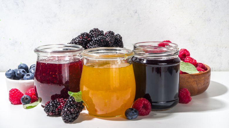 Jars of jams
