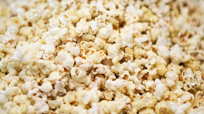 Closeup of popcorn