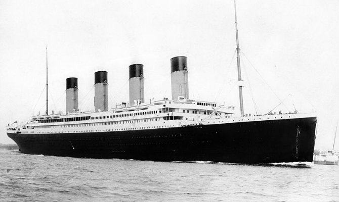 Lunch Menu From the Titanic