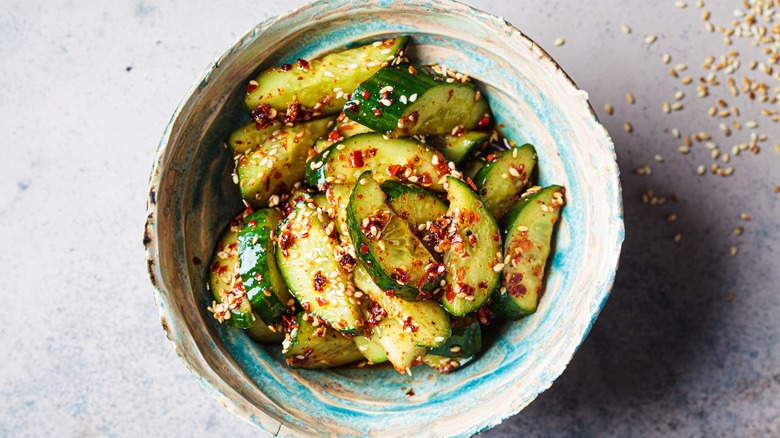 Spicy cucumber salad 