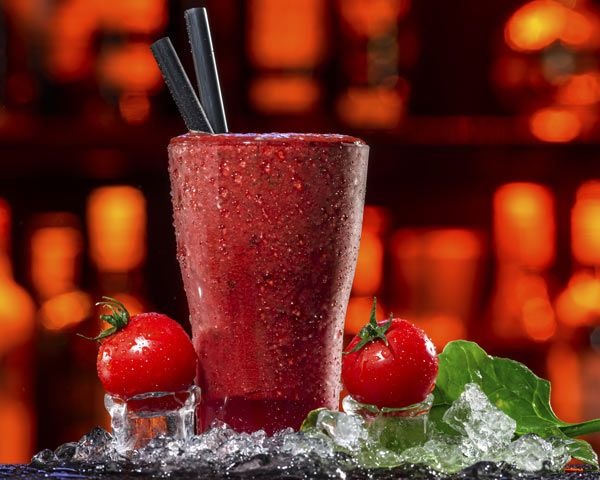 Tomato Basil Garlic Sunflower Seed Smoothie