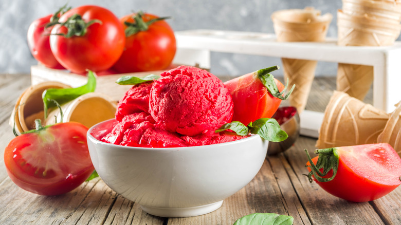 tomato ice cream