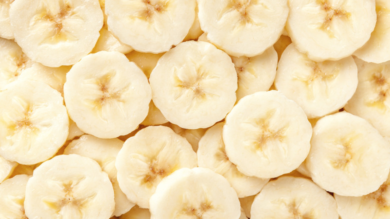 Ripe banana slices