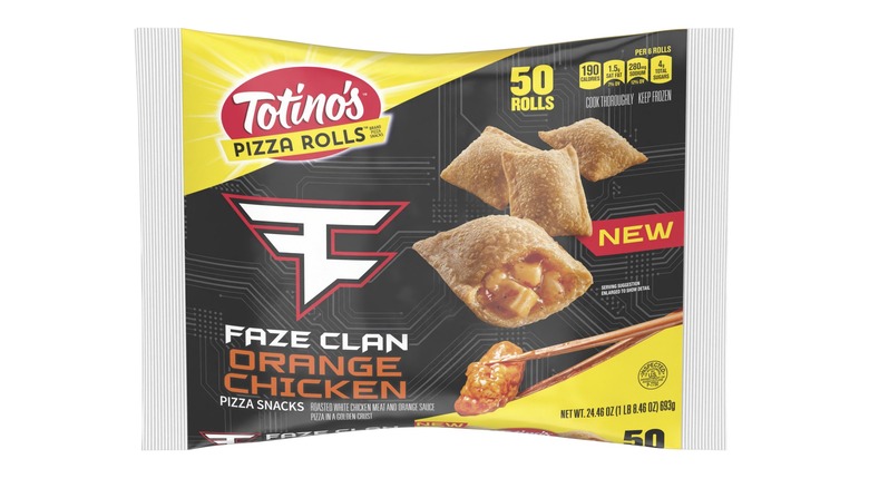 Totino's FaZe Clan pizza roll orange chicken 50 count