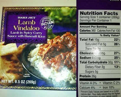 Trader Joe's Lamb Vindaloo