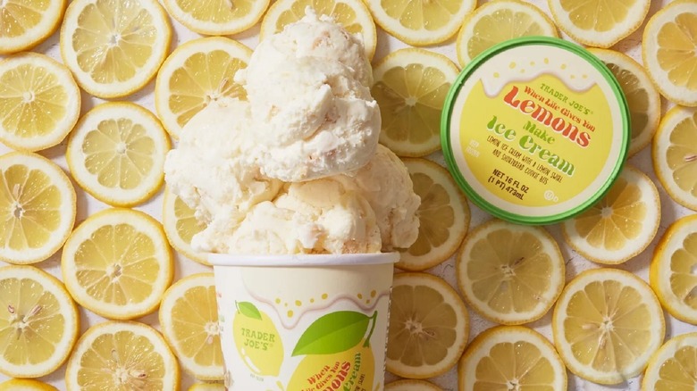 Trader Joe's Lemon ice cream pint