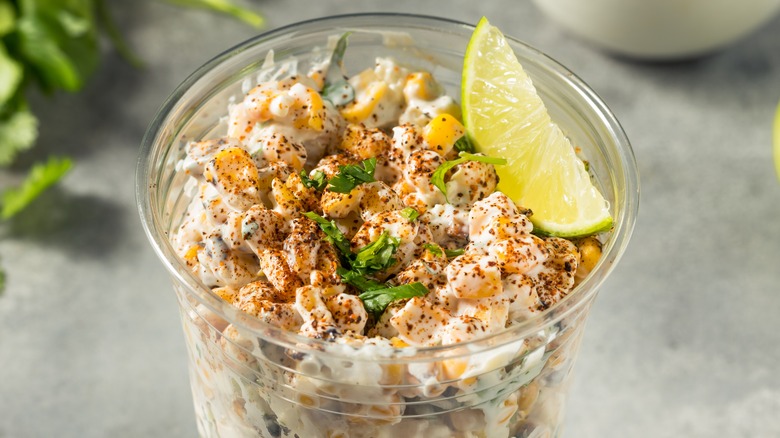Elote in a cup