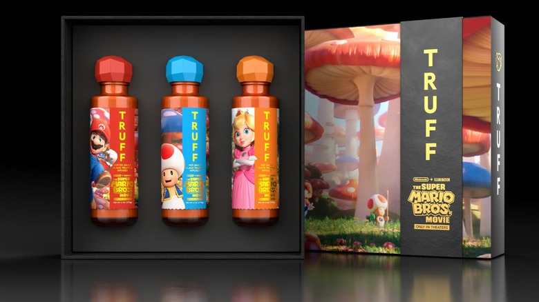 TRUFF Mario Bros. hot sauce box