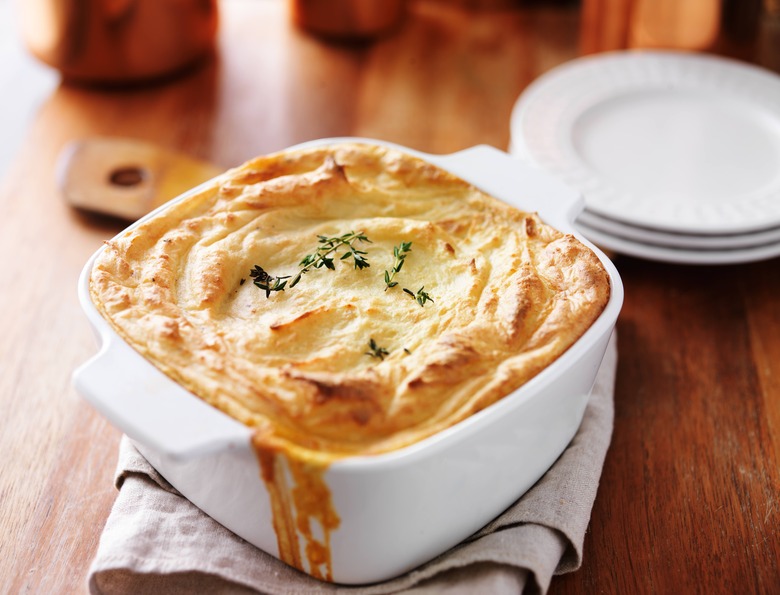 Turkey and Cranberry Shepherd's Pie with Sweet Potato Topping