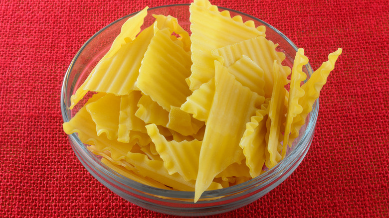 broken lasagna noodles