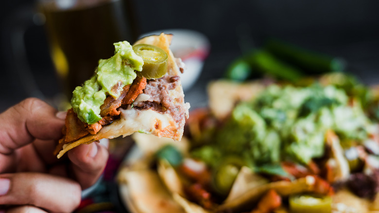 Guacamole with chip