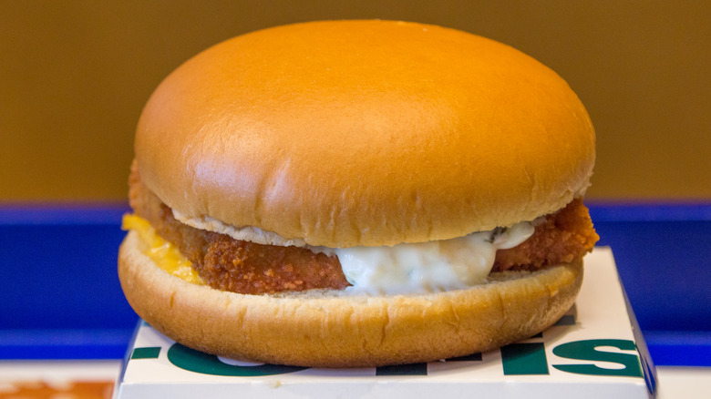 Filet-O-Fish sandwich close-up