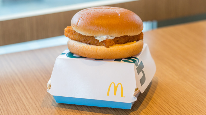 Filet-O-Fish box and sandwich