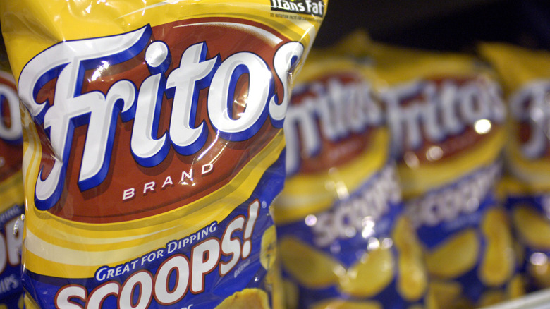 Bags of Fritos Scoops