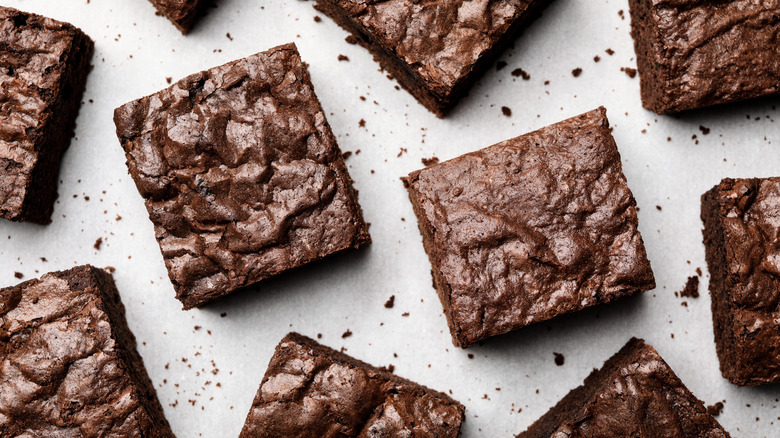 cut up brownies