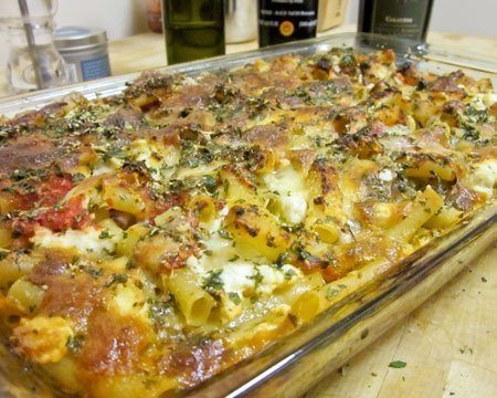 Vegetarian Baked Ziti Casserole