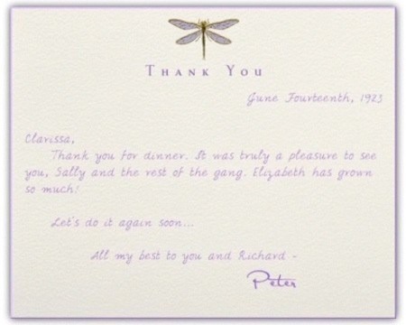 E-Thank you note