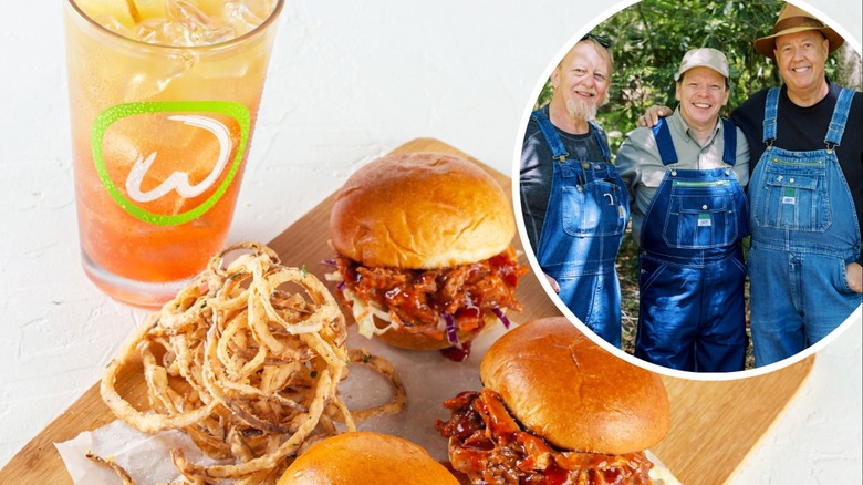 Paul, Mark, Digger, and food