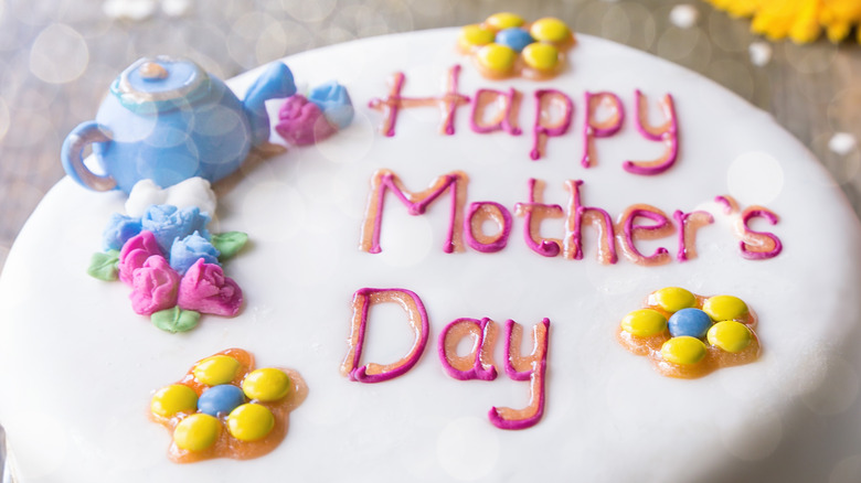 Close-up of cake with cake writing
