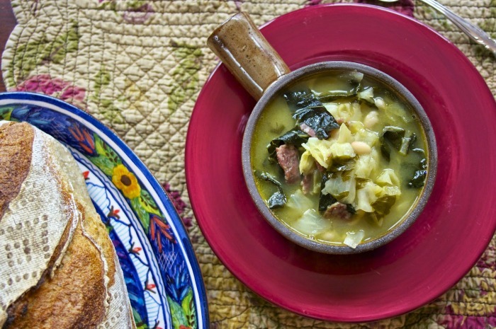 Cabbage Soup: White Beans & Kale