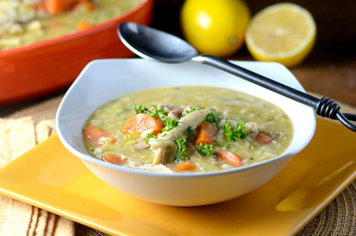Lemon Turkey Rice Soup