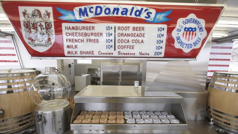original McDonald's menu