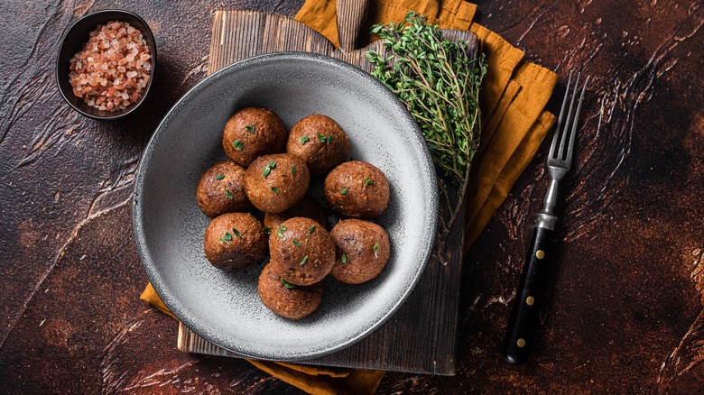 Plant-based meatballs