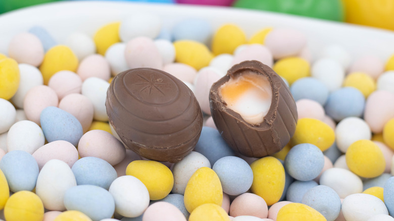 Cadbury Crème Egg on mini eggs
