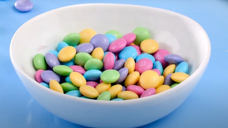 bowl of Easter M&M'S 