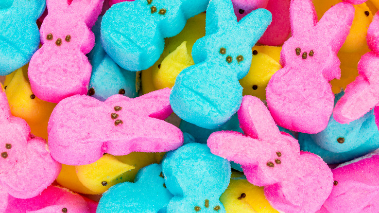 different colored bunny Peeps