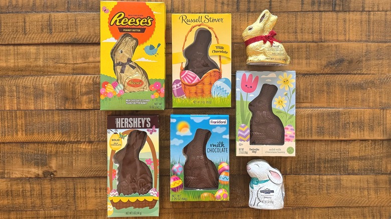 Various chocolate bunnies