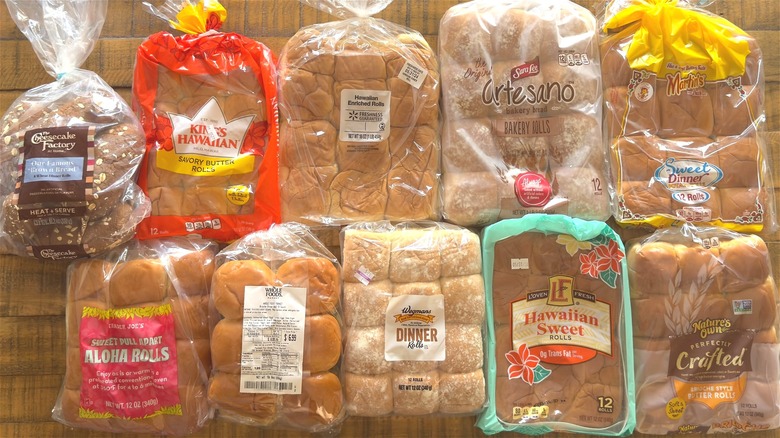 Bags of dinner rolls