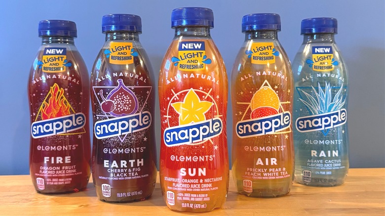 Snapple Elements flavors