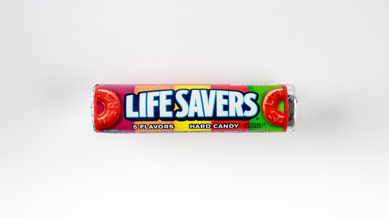 a roll of Life Savers candies