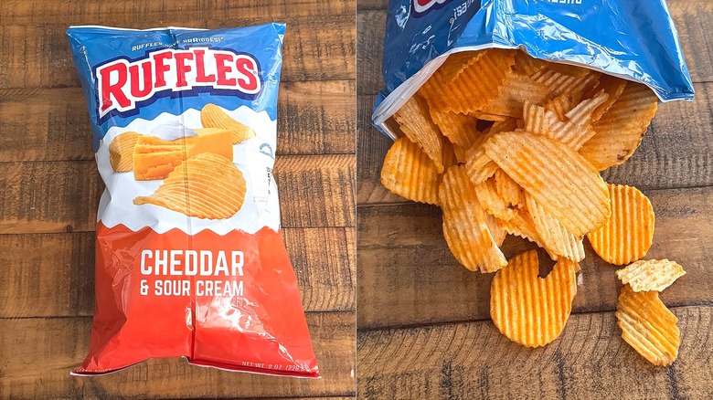 Bag of Cheddar & Sour Cream chips