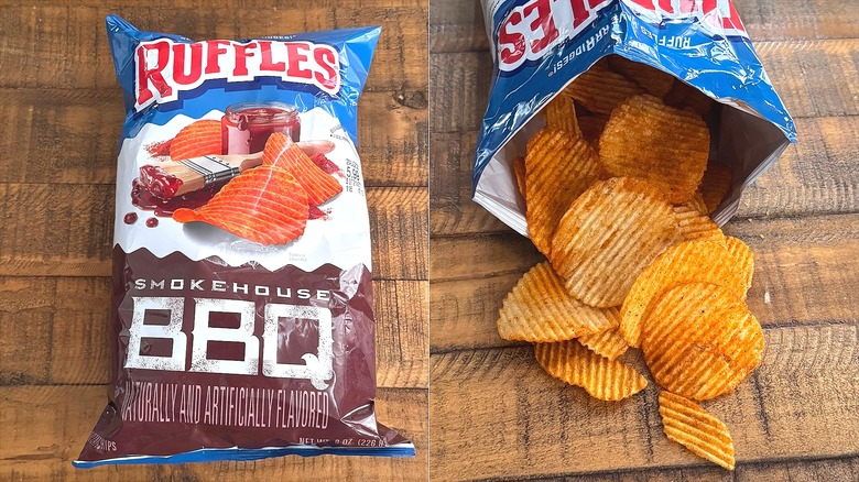 Ruffles Smokehouse BBQ chips
