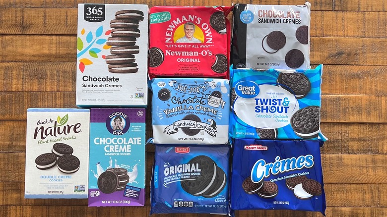 Packages of cookies