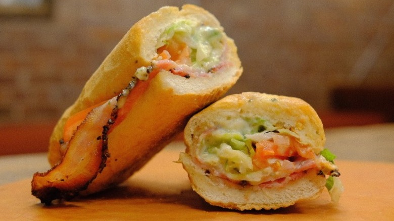 A BLTA sandwich from Potbelly