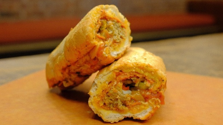 A Pizza Melt sandwich from Potbelly