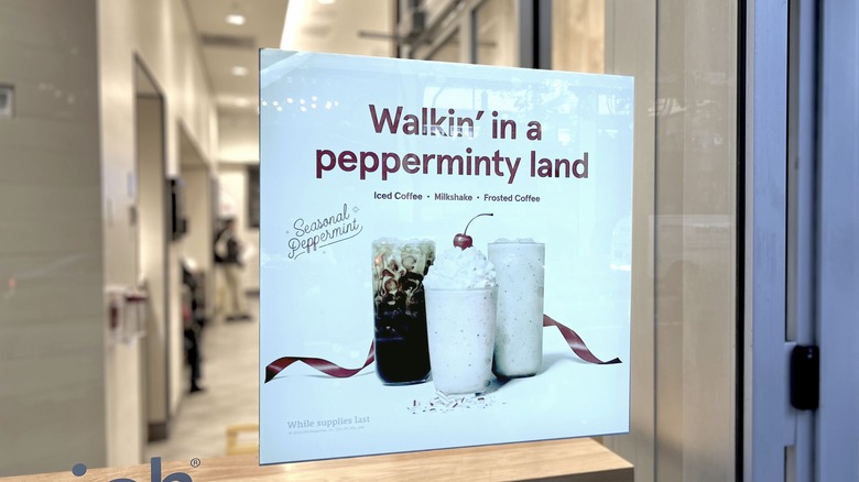 sign in a window