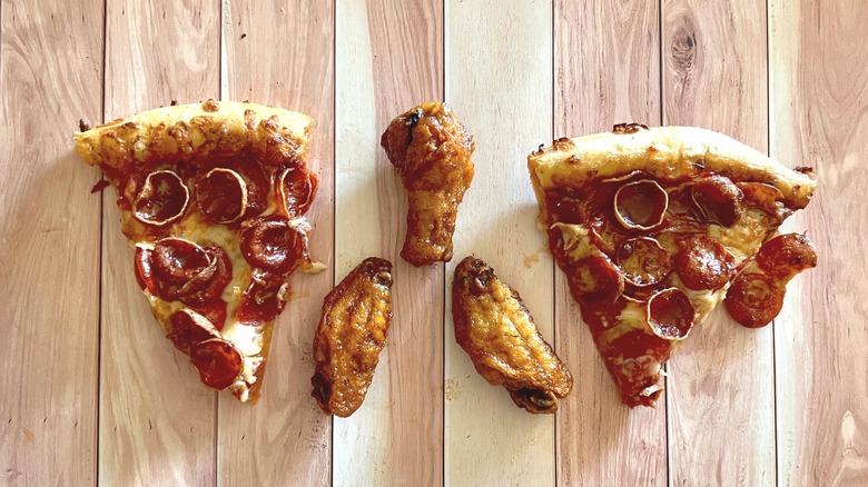 pizza and wings