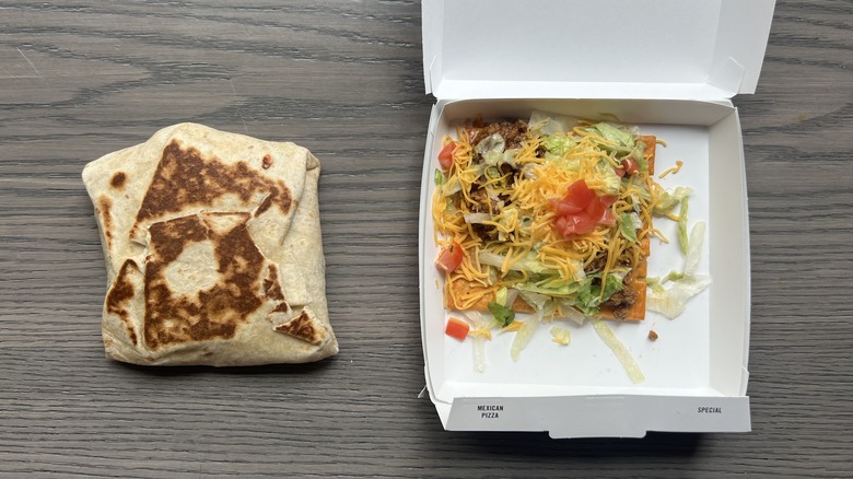 Big Cheez-It Crunchwrap and Tostada