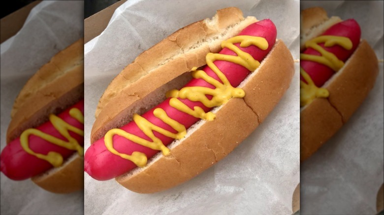 Red snapper hot dog