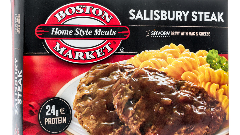 Boston Market frozen salisbury steak meal