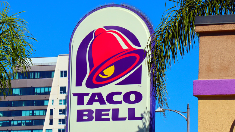 A Taco Bell sign in Southern California