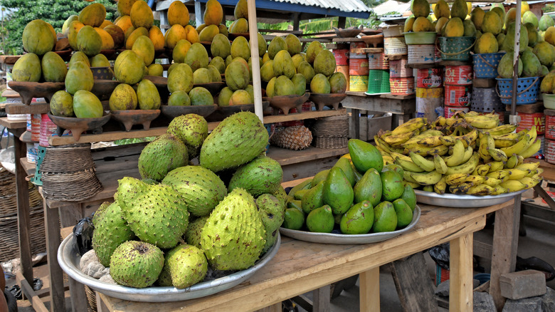 fruit stand in Ghana